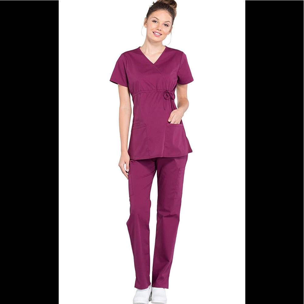 Maternity cherokee work wear scrubs set